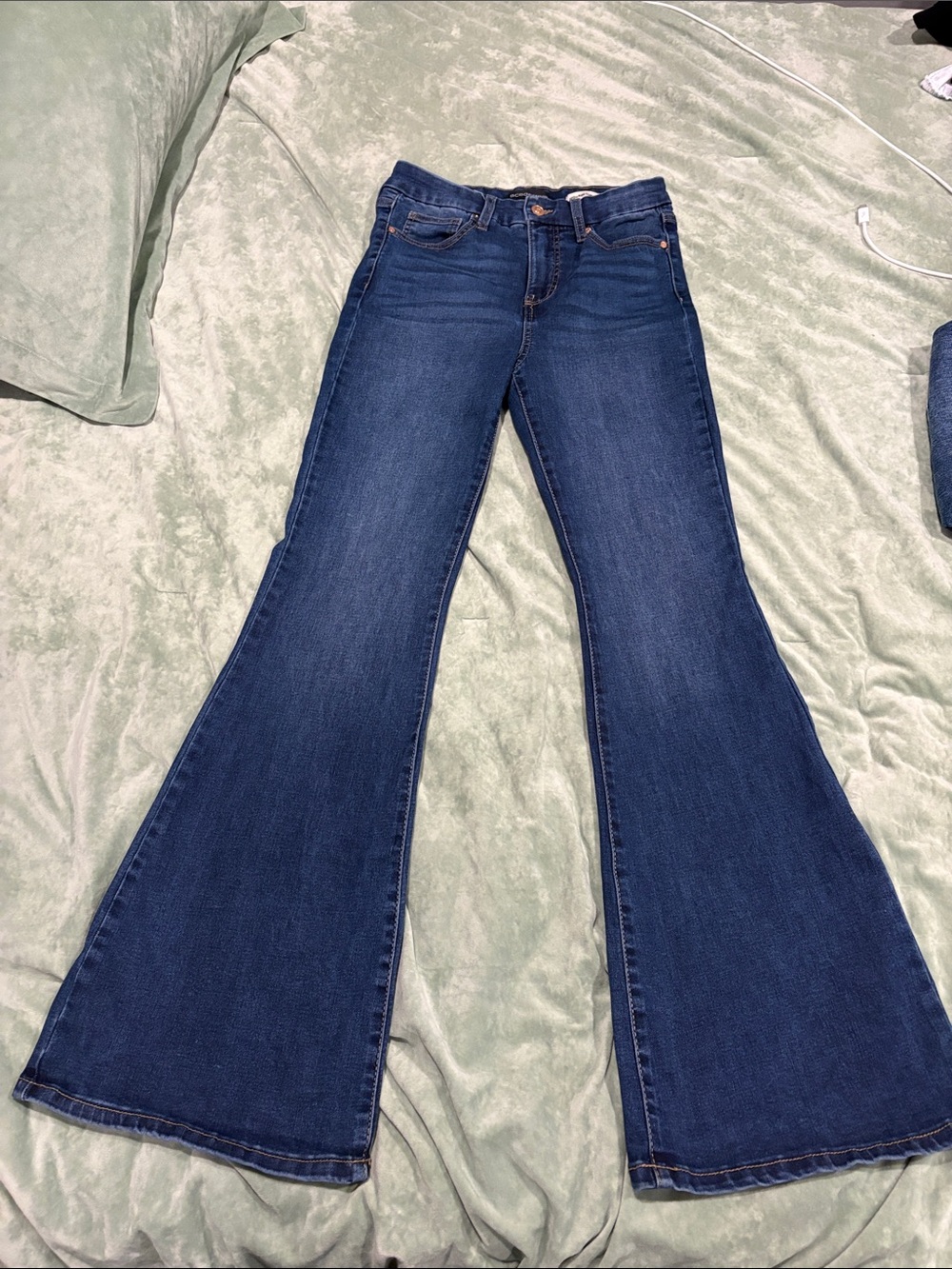 BCBGeneration Deep Indigo Flare Jeans